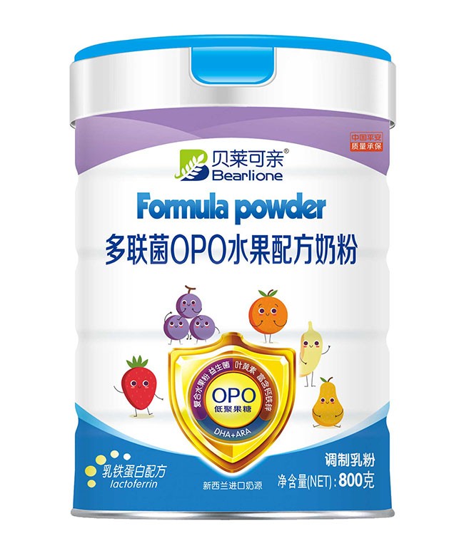 貝萊可(kě)親 多(duō)聯菌OPO水(shuǐ)果配方奶粉 800g