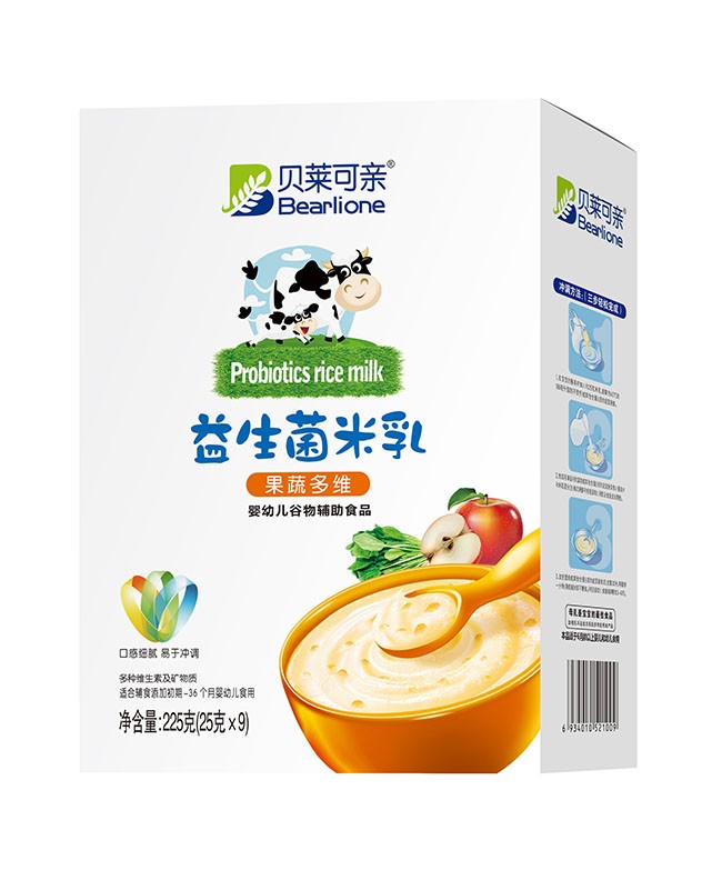 貝萊可(kě)親 果蔬多(duō)維益生(shēng)菌米乳 225g