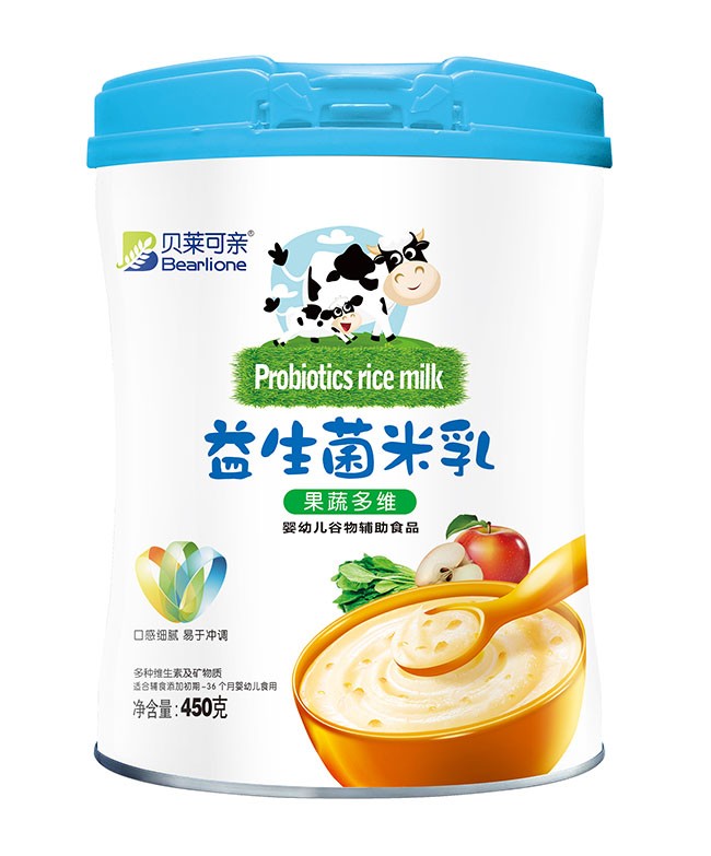 貝萊可(kě)親 果蔬多(duō)維益生(shēng)菌米乳 450g