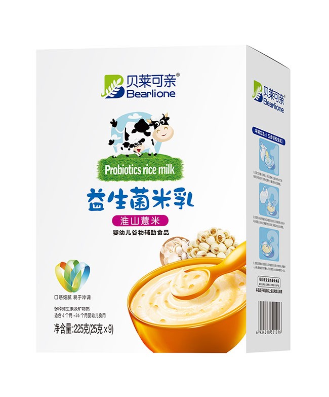 貝萊可(kě)親 淮山(shān)薏米益生(shēng)菌米乳 225g