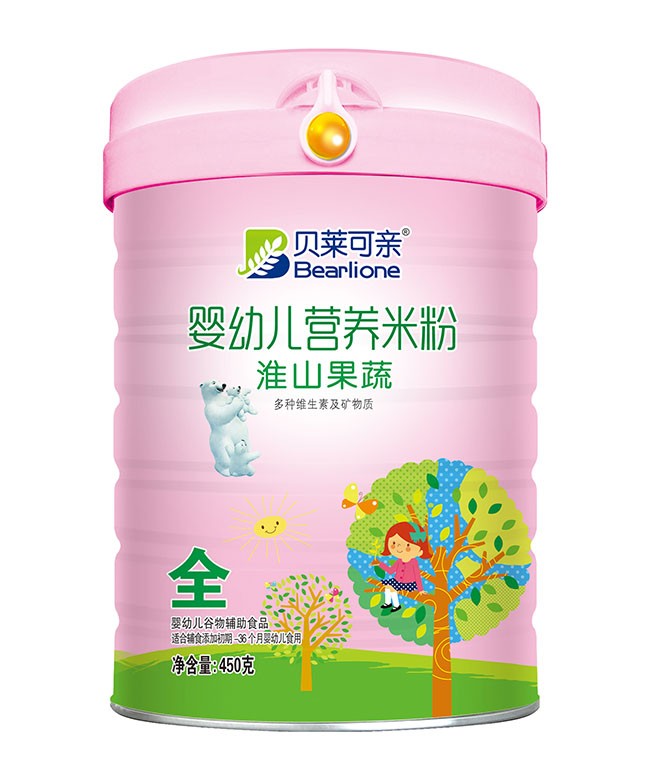 貝萊可(kě)親 淮山(shān)果蔬嬰幼兒(ér)營養米粉 450g
