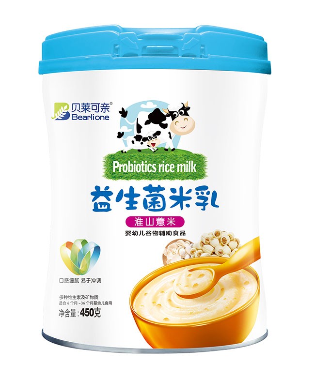 貝萊可(kě)親 淮山(shān)薏米益生(shēng)菌米乳 450g
