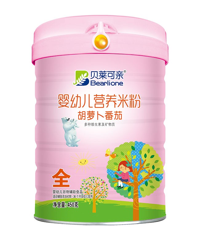 貝萊可(kě)親 胡蘿蔔番茄嬰幼兒(ér)營養米粉 450g