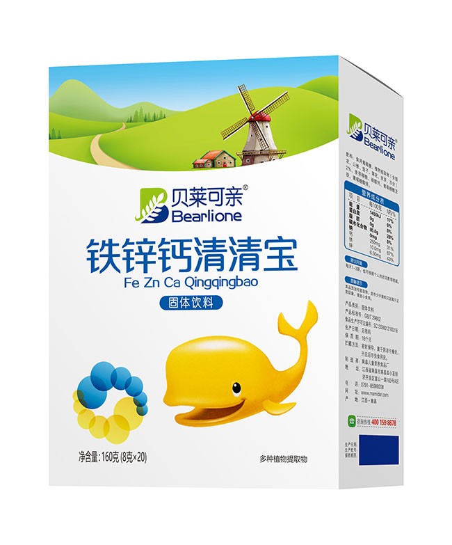 貝萊可(kě)親 鐵(tiě)鋅鈣清清寶 160g