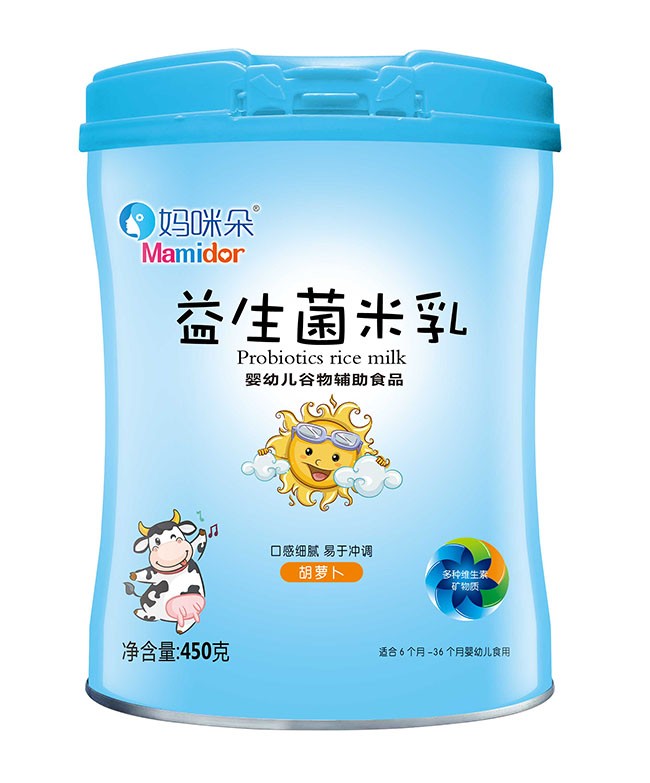 媽(mā)咪朵 胡蘿蔔益生(shēng)菌米乳 450g