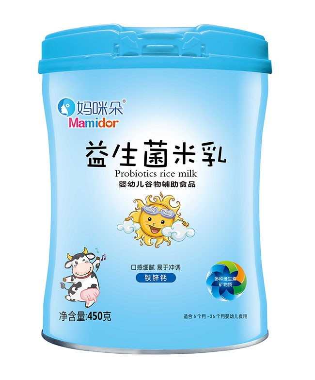 媽(mā)咪朵 鐵(tiě)鋅鈣益生(shēng)菌米乳 450g