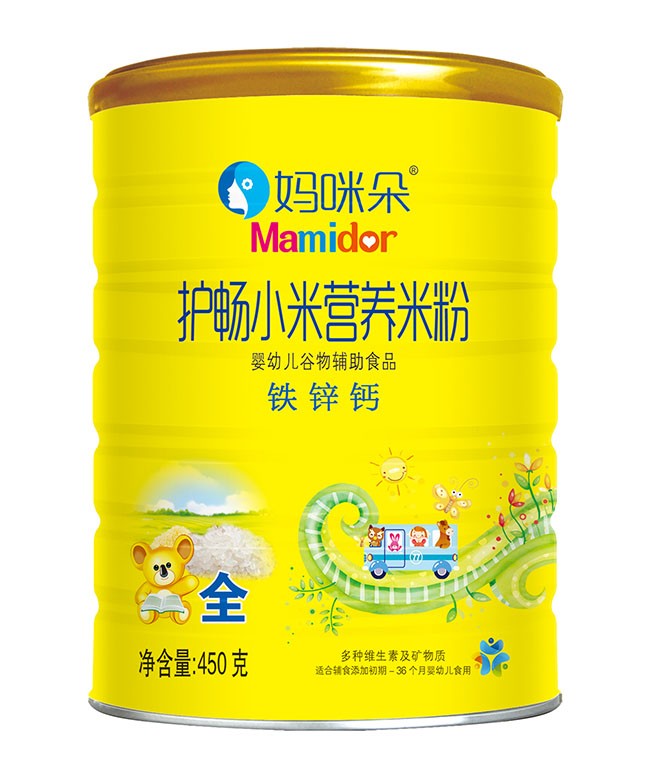 媽(mā)咪朵 鐵(tiě)鋅鈣護暢小(xiǎo)米米粉 450g