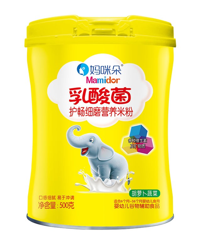 媽(mā)咪朵 胡蘿蔔蔬菜乳酸菌護暢米粉 500g