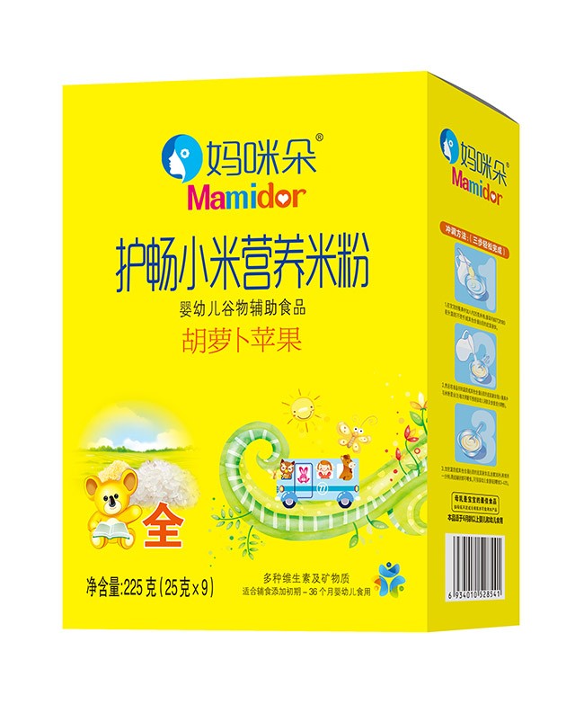 媽(mā)咪朵 胡蘿蔔蘋果護暢小(xiǎo)米米粉 225g