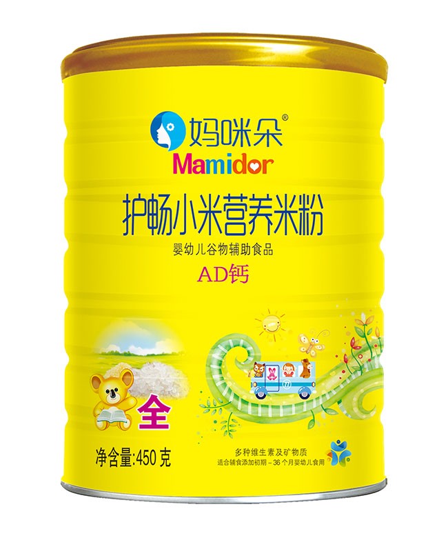 媽(mā)咪朵 AD鈣護暢小(xiǎo)米米粉 450g
